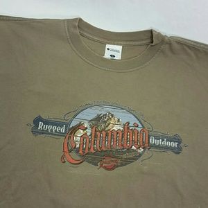 Columbia T-shirt Green Men's XL Short Sleeve